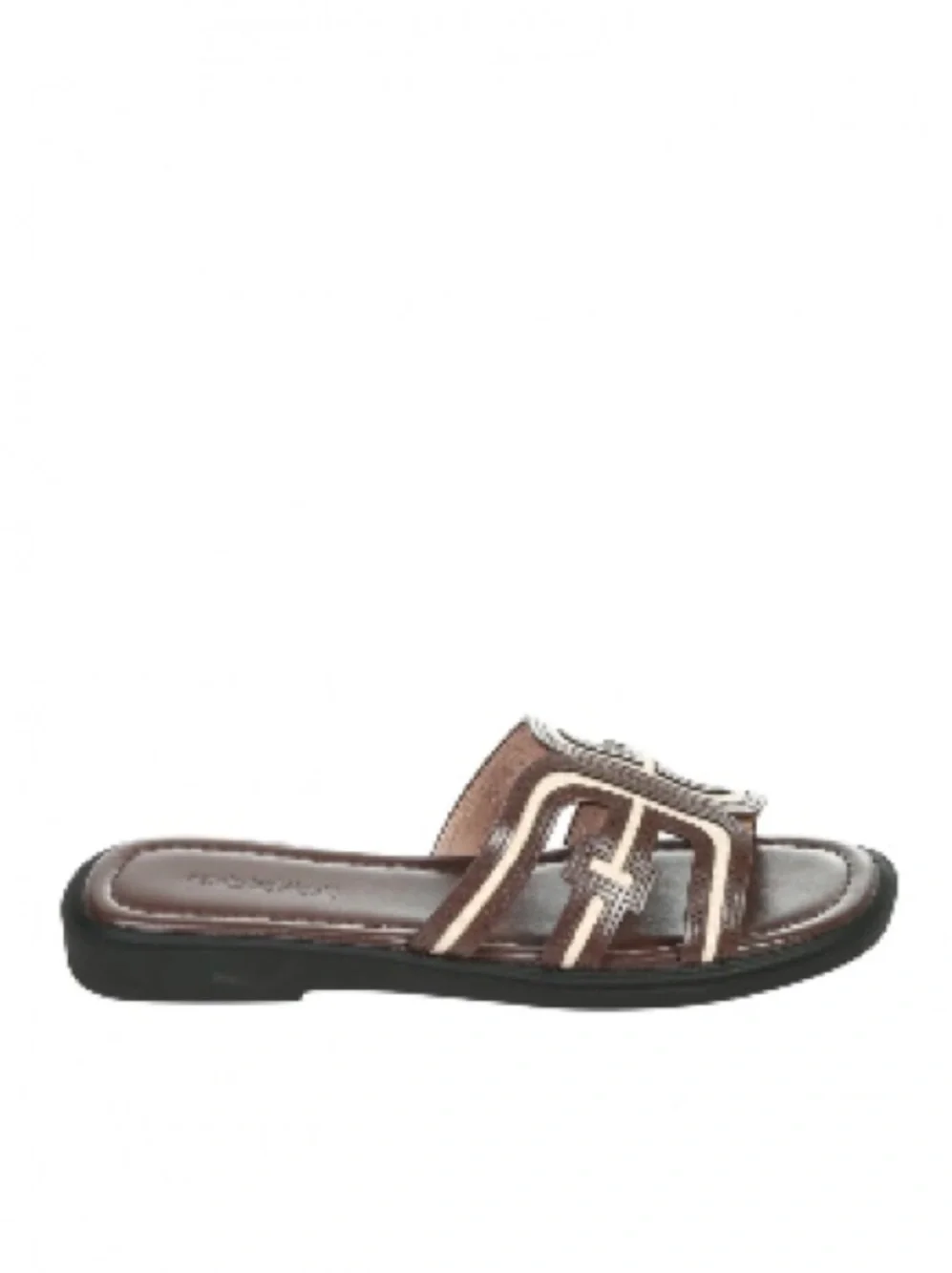 Women's Brown Slide Sandals, size 6